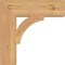 Ekena Millwork Thorton Block Smooth Bracket, Western Red Cedar, 3 1/2"W x 14"D x 14"H BKT04X14X14THR05SWR - alternate 3